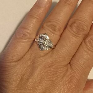 Zatos Sterling Silver CZ Ring 925 Size 7 NWT